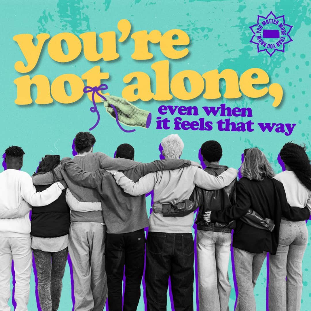 A line of kids with embraced